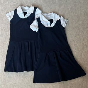 The Children's Place Navy and White Uniform Dresses